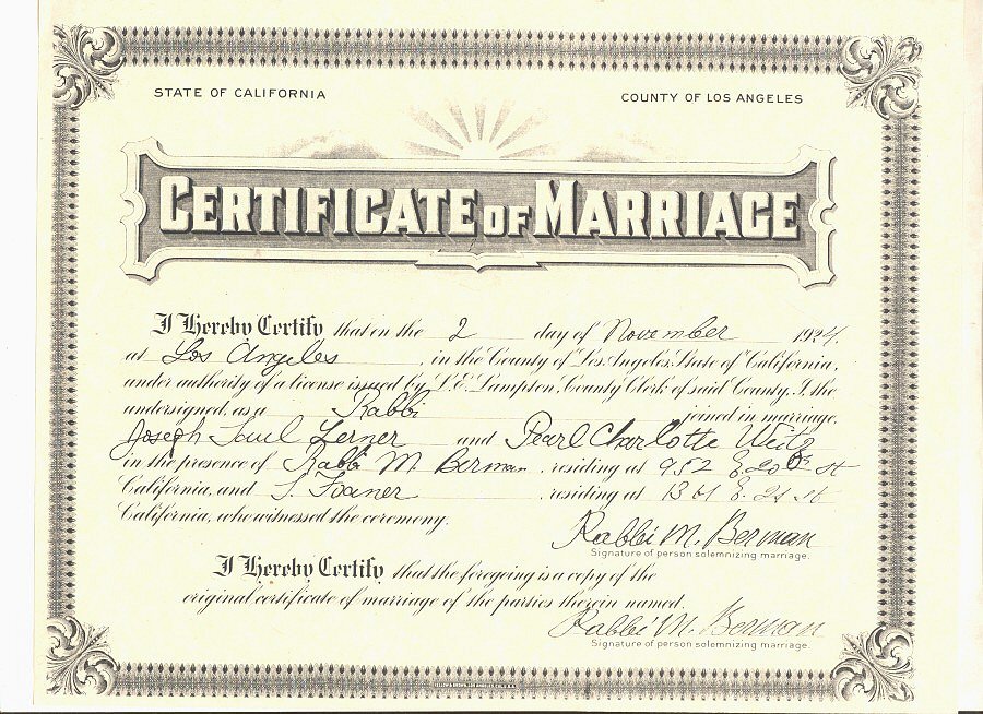 Notary Marriage License Los Angeles
